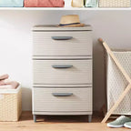 3 Drawer Storage Cabinet Gray - Brightroom™: Plastic Utility Storage Drawers, Universal Organization, No Assembly Required