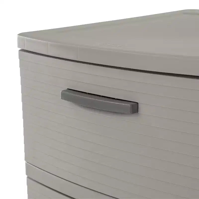 3 Drawer Storage Cabinet Gray - Brightroom™: Plastic Utility Storage Drawers, Universal Organization, No Assembly Required