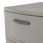 3 Drawer Storage Cabinet Gray - Brightroom™: Plastic Utility Storage Drawers, Universal Organization, No Assembly Required