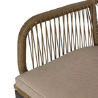 Russel 3pc Outdoor Wicker 2 Seater Chat Set: Flared Design, Glass Tabletop - Christopher Knight Home