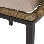 Russel 3pc Outdoor Wicker 2 Seater Chat Set: Flared Design, Glass Tabletop - Christopher Knight Home