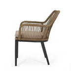 Russel 3pc Outdoor Wicker 2 Seater Chat Set: Flared Design, Glass Tabletop - Christopher Knight Home