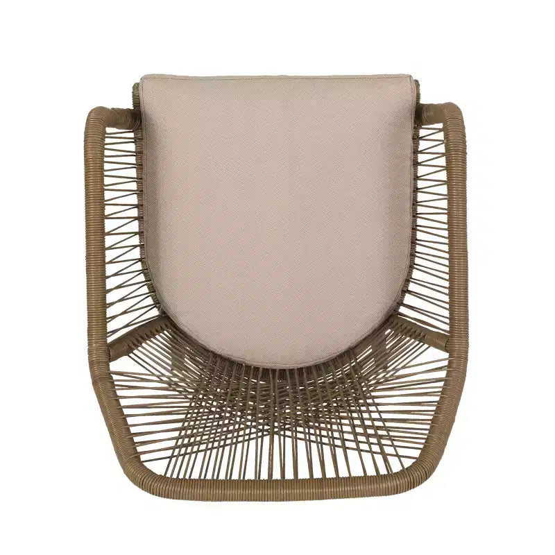 Russel 3pc Outdoor Wicker 2 Seater Chat Set: Flared Design, Glass Tabletop - Christopher Knight Home