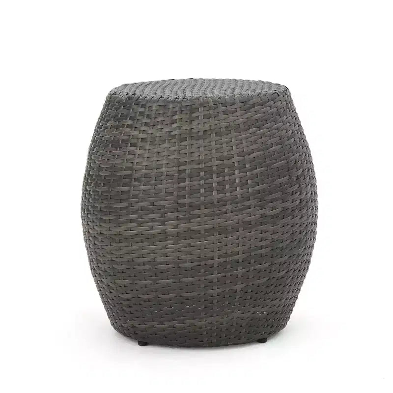 Pierce 3pc Wicker Chat Set - Gray - Christopher Knight Home: Outdoor Seating with Accent Table, No Assembly Required