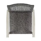 Ensemble de 5 chaises de club et de foyer en bois et osier Breakwater – Gris clair/Noir/Gris – Christopher Knight Home : Structure en acacia, Rotin PE