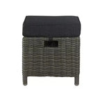 Ensemble de conversation d'extérieur 6 pièces en osier Asti – Gris – Alaterre Furniture : Salon de jardin résistant aux intempéries avec canapé, fauteuils et table