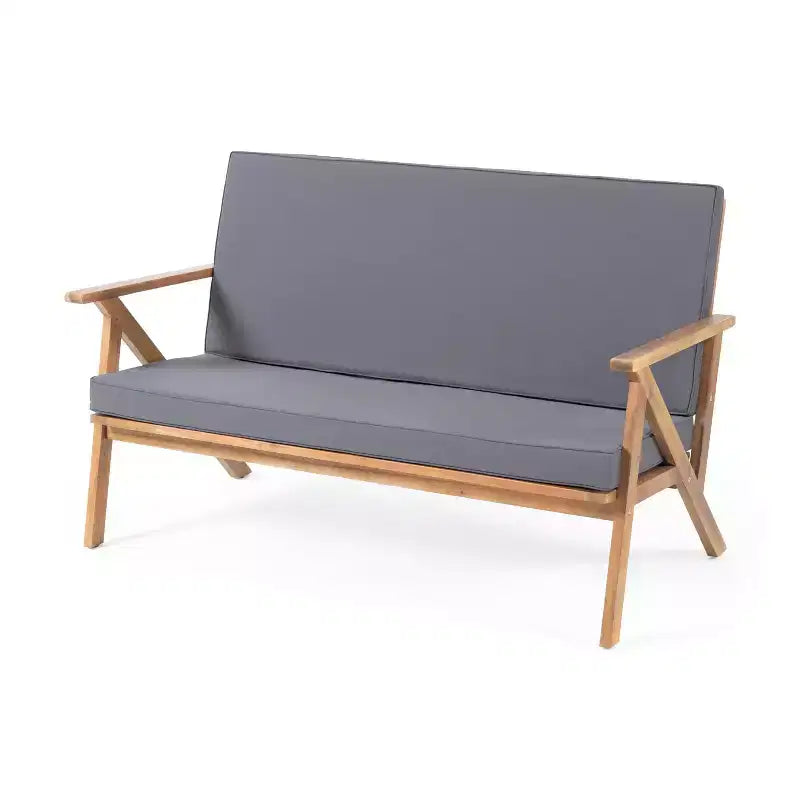 Panama 8pc Acacia Wood Chat Set with Coffee Table: Outdoor Seating - Christopher Knight Home