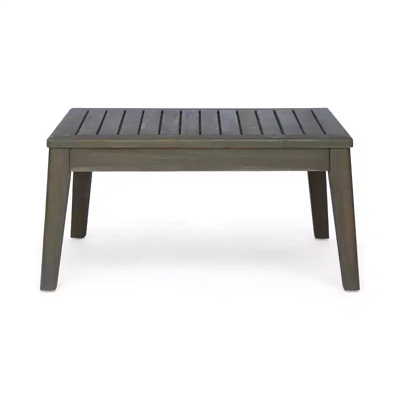 Ensemble de sofa modulaire 6 pièces en acacia Grenada - Gris/Gris foncé - Christopher Knight Home