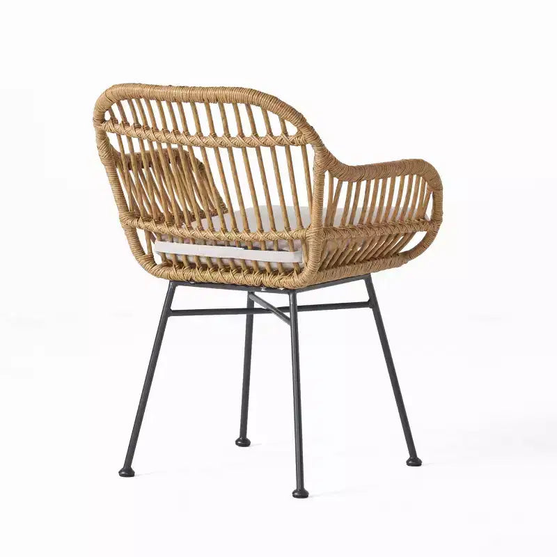 Lehrman 3pc Faux Wicker Chat Set: Steel Frame, Weather-Resistant, Christopher Knight Home
