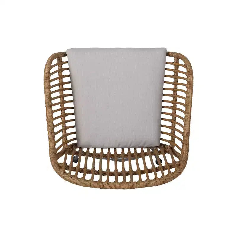 Lehrman 3pc Faux Wicker Chat Set: Steel Frame, Weather-Resistant, Christopher Knight Home