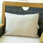 Ensemble de conversation d'extérieur 3 pièces Sonoma Lane Stafford en teck – Résistant aux intempéries avec coussins zippés taupe et table d'appoint