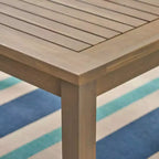 Ensemble de 4 pièces de sièges Peyton en bois d'acacia gris/gris foncé - Christopher Knight Home : Mobilier de conversation extérieur, coussins résistants aux intempéries