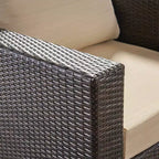 Santa Rosa 10pc Wicker Sectional Sofa Set - Brown/Beige - Christopher Knight Home