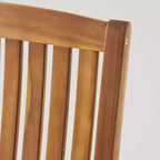 Arcadia 2pc Acacia Wood Rocking Chair and Side Table Set Teak - Christopher Knight Home: Weather-Resistant Outdoor Seating