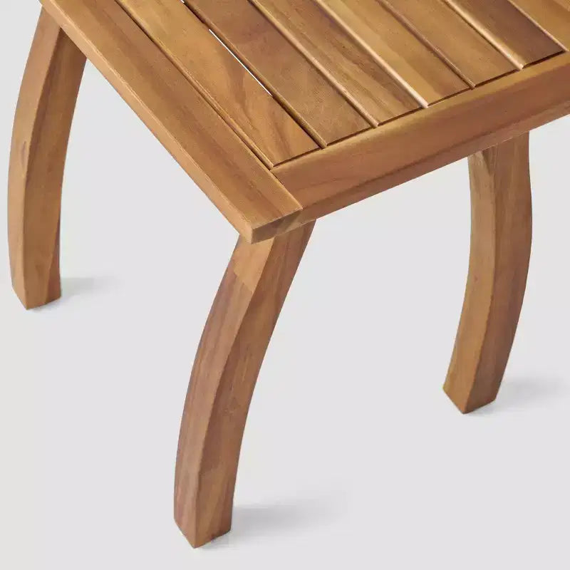 Arcadia 2pc Acacia Wood Rocking Chair and Side Table Set Teak - Christopher Knight Home: Weather-Resistant Outdoor Seating