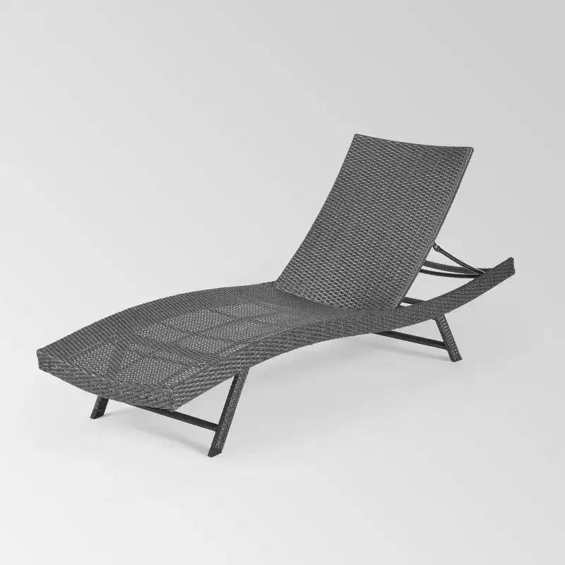 Kauai 3pc Wicker Chaise Lounge Set Gray - Christopher Knight Home