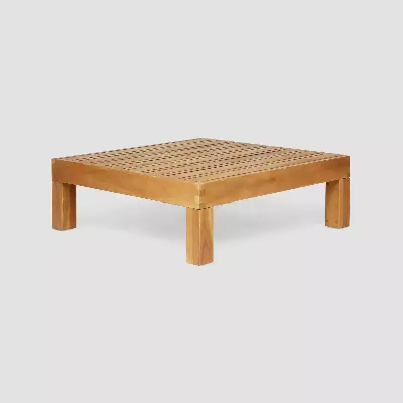 Ensemble de canapé sectionnel Oana 9 pièces en bois d'acacia – Teck/Beige – Christopher Knight Home : Meubles d'extérieur résistants aux intempéries