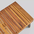 Ensemble de conversation pliable Huntsville 3 pièces en bois d'acacia – Patine marron/Gris – Christopher Knight Home