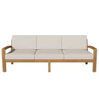 Grenada 5pc Acacia Sectional Patio Sofa Set Teak - Christopher Knight Home: Weather-Resistant Outdoor Furniture Set