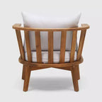 Walson Ensemble de 5 fauteuils de club et foyer en bois d'acacia, teck et brun – Christopher Knight Home : Salon de jardin d'extérieur avec coussins