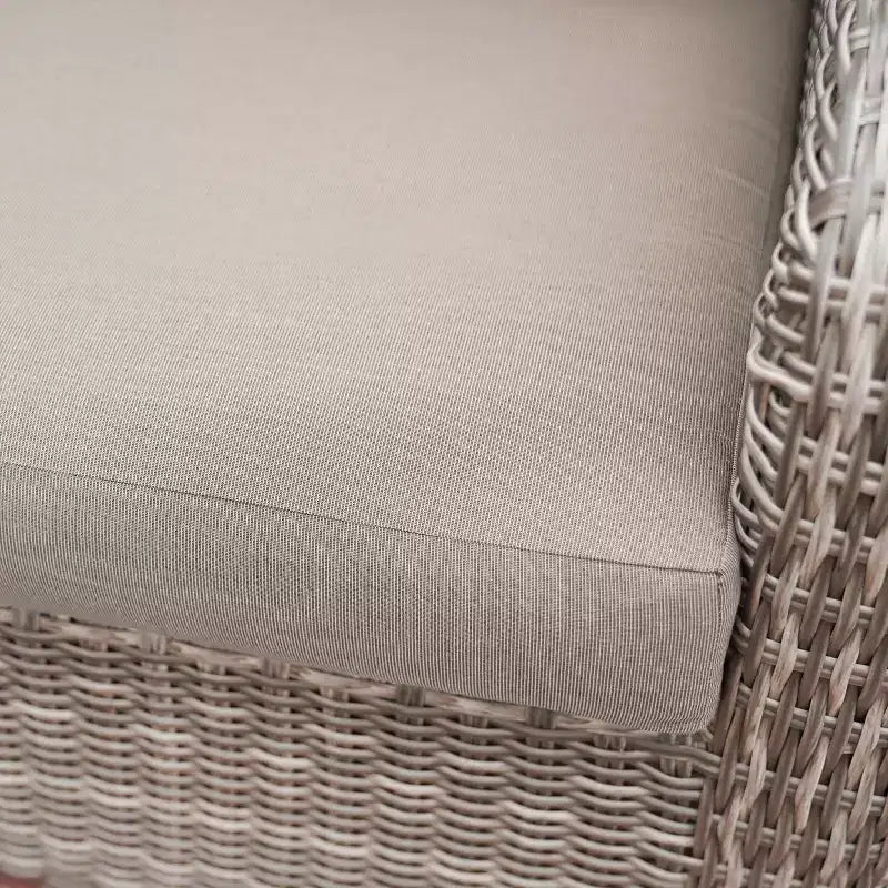 Leisure Made Marietta 4pc Wicker Seating in Tan Fabric