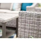 Leisure Made Marietta 4pc Wicker Seating in Tan Fabric