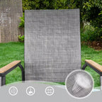 3pc Patio Dining Set with Small Square Side Table & Lightweight Sling Chairs - Captiva Designs: Outdoor Conversation Set