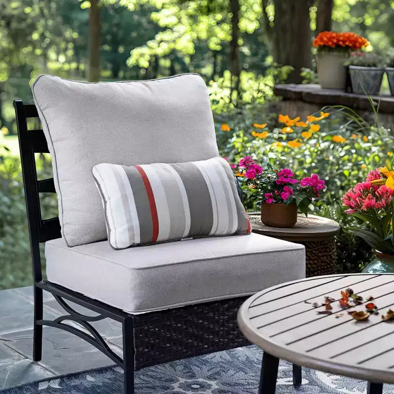 Captiva Designs 10-Seat Half-Moon Curved Outdoor Patio Conversation Set with Coffee Tables