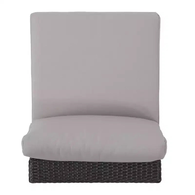Christopher Knight Home 5pc Santa Rosa Wicker Outdoor V-Shaped Sectional Furniture Sofa Set Gray/Light Gray