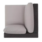 Christopher Knight Home 5pc Santa Rosa Wicker Outdoor V-Shaped Sectional Furniture Sofa Set Gray/Light Gray