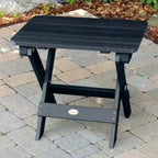 Hamilton 3pc All-Weather Outdoor Set with Highwood Deck Chairs & Foldable Side Table - Blue: Durable Patio Furniture, Fade & Water-Resistant
