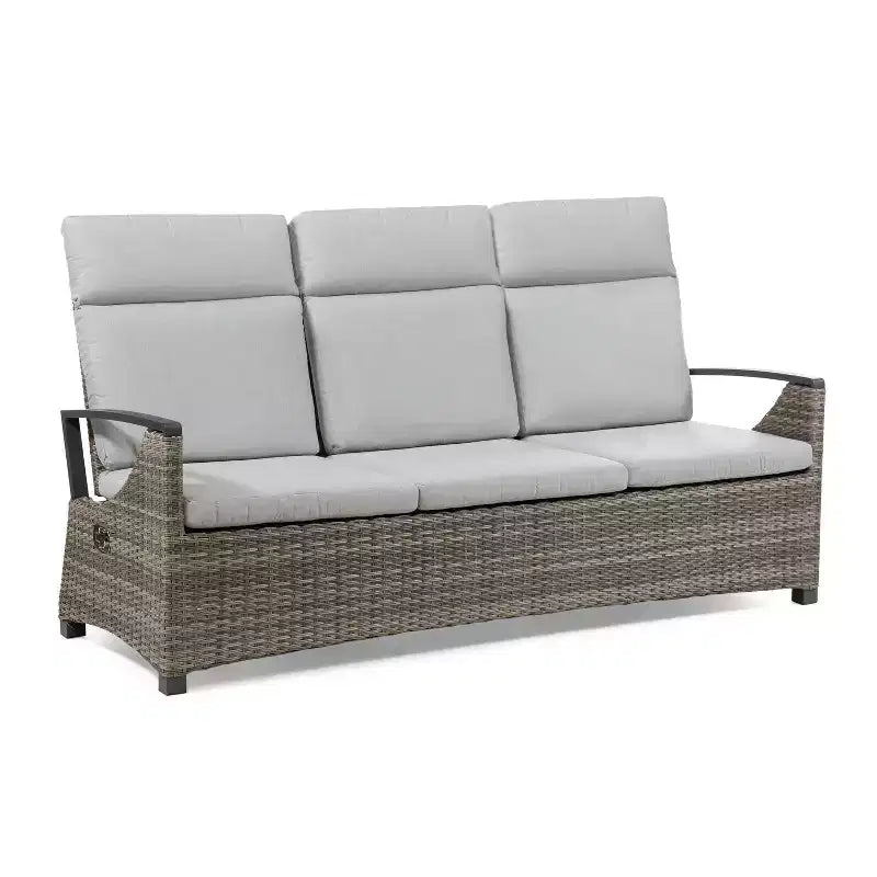 Greemotion 4pc Antigua Outdoor Patio Conversation Furniture Sets with Height Adjustable Table Brown: Modular Sectional, UV Protection
