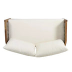 Christopher Knight Home Ensemble causeuse et table basse d'extérieur 2 pièces Burchett en bois d'acacia et rotin avec coussins