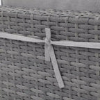Sunsitt 7pc Rattan Wicker Outdoor Patio Conversation Set Gray
