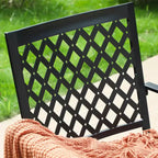 Ensemble de conversation d'extérieur 5 pièces avec fauteuils pivotants et table de cuisson au propane carrée de 71 cm - Captiva Designs