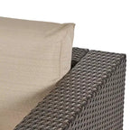 Christopher Knight Home 4pc Santa Rosa Wicker Outdoor Furniture Sofa Set Multibrown/Beige