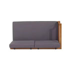 4pc Aston Outdoor Mid-Century Modern Acacia Wood Sectional Set with Cushions Teak/Dark Gray - Christopher Knight Home