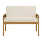 Alaterre Furniture 2pc Okemo Outdoor Patio Weather-Resistant Couch with Cushions & Coffee Table