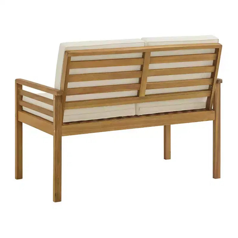 Alaterre Furniture 2pc Okemo Outdoor Patio Weather-Resistant Couch with Cushions & Coffee Table