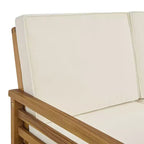 Alaterre Furniture 2pc Okemo Outdoor Patio Weather-Resistant Couch with Cushions & Coffee Table