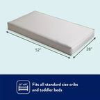 Kolcraft Fresh Start Polyfoam Crib And Toddler Mattress: Firm, 7 Inch Thickness, Waterproof Cover, 7.6 lbs