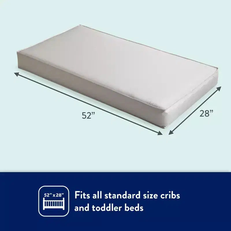 Kolcraft Fresh Start Polyfoam Crib And Toddler Mattress: Firm, 7 Inch Thickness, Waterproof Cover, 7.6 lbs