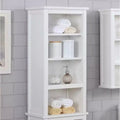Shelving Hutch Dorset - Alaterre Furniture: Painted Hardwood Bathroom Cabinet, Adjustable Shelves, 36"H x 17"W