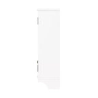 Dover Wall Mounted Bathroom Storage Cabinet with Two Doors and Towel Rod White - Alaterre Furniture