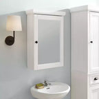 Seaside Tall Linen Cabinet White - Crosley: Freestanding MDF Storage, 2 Doors, 1 Drawer, 6 Shelves, Coastal Style
