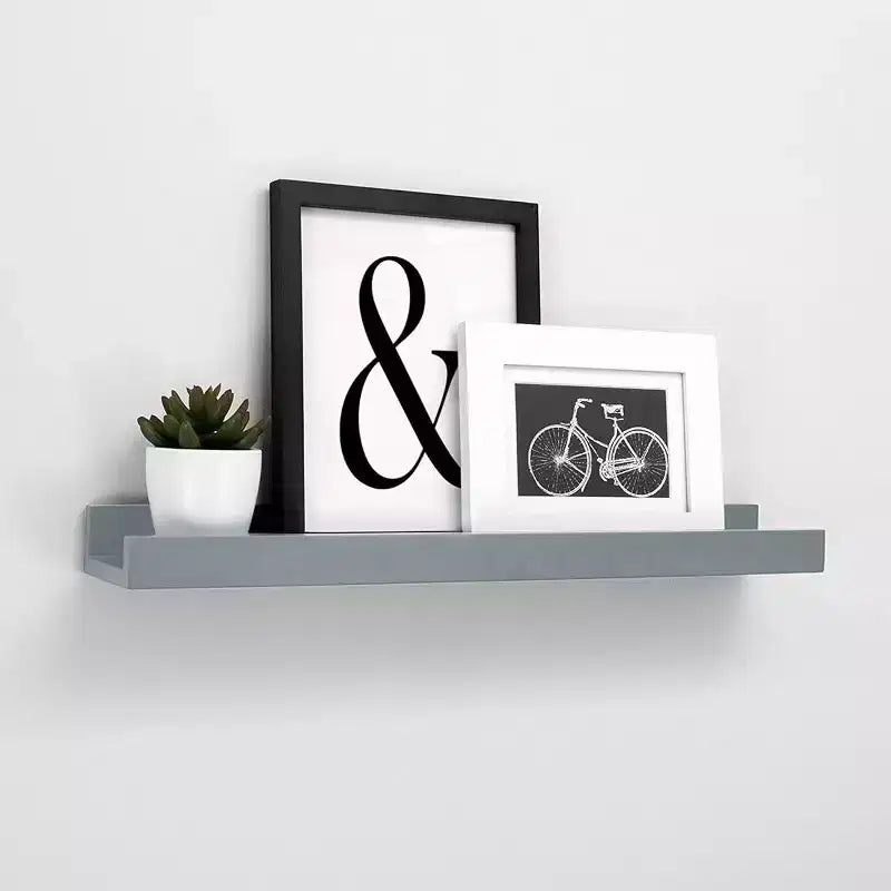 Kiera Grace (Lot de 4) Étagères murales Drea 23"x4" Gris nuage : Décoration flottante en MDF, Quincaillerie de montage incluse
