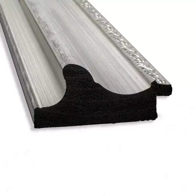 42" x 30" Non-Beveled Parlor Bathroom Wall Mirror Silver - Amanti Art: Modern Rectangle, Polystyrene Frame