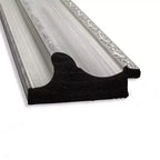 42" x 30" Non-Beveled Parlor Bathroom Wall Mirror Silver - Amanti Art: Modern Rectangle, Polystyrene Frame