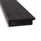 24" x 30" Non-Beveled Rustic Plank Espresso Wall Mirror - Amanti Art: Rectangle, Polystyrene Frame, Wall Mounted