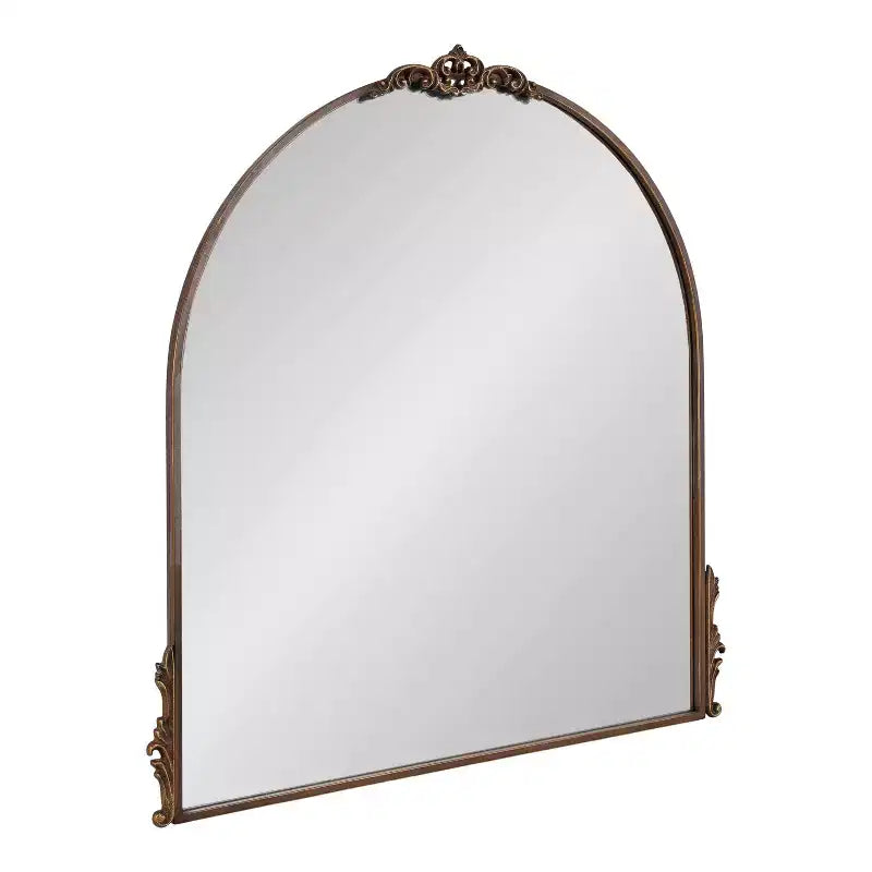 Kate & Laurel All Things Decor 32"x30" Myrcelle Decorative Framed Wall Mirror Bronze